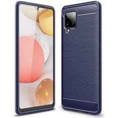 MG Carbon Case Flexible silikonový kryt na Samsung Galaxy A42 5G, modrý