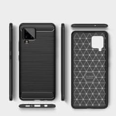 MG Carbon Case Flexible silikonový kryt na Samsung Galaxy A42 5G, černý