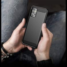 MG Carbon Case Flexible silikonový kryt na Samsung Galaxy A32 5G, černý