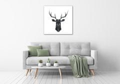 Impresi Obraz Abstraktní jelen na bílém pozadí - 50 x 50 cm