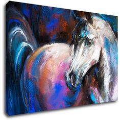 Impresi Obraz Barevný kůň - 60 x 40 cm