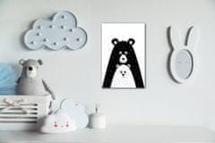 Impresi Obraz Medvěd černobilý - 40 x 60 cm