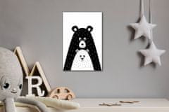 Impresi Obraz Medvěd černobilý - 40 x 60 cm