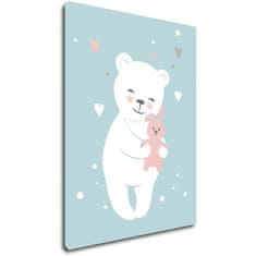 Impresi Obraz White cute bear - 30 x 40 cm