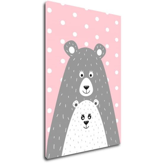 Impresi Obraz Pink grey bear