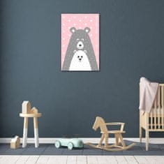 Impresi Obraz Pink grey bear - 40 x 60 cm