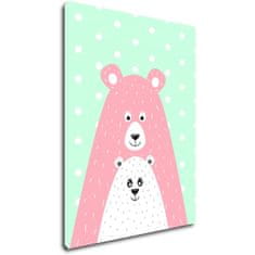 Impresi Obraz Pink blue bear - 30 x 40 cm