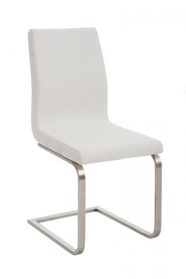 BHM Germany Jídelní židle Belfort, textil, bílá