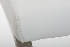 BHM Germany Jídelní židle Belfort, syntetická kůže, bílá