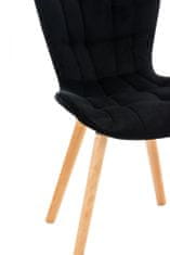 BHM Germany Jídelní židle Elda, samet, černá