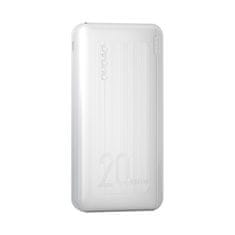 DUDAO K12PQ+ Power Bank 20000mAh 2x USB QC 3.0 PD 20W, bílý