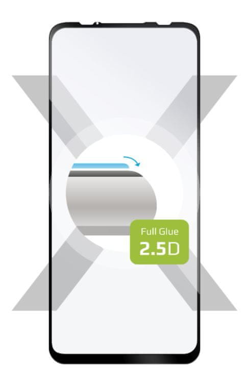 FIXED Ochranné tvrzené sklo FC pro Motorola Moto G 5G, celý displej, černé FIXGFA-696-BK