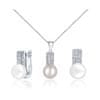 Zvýhodněná perlová souprava šperků JL0644 a JL0645 (náhrdelník, náušnice)
