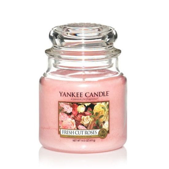 Yankee Candle FRESH CUT ROSES Střední svíčka 411 g