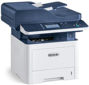 Tiskárna Xerox WorkCentre (3345V_DNI), černobílá, laserová, vhodná do kanceláří, A4, 250listů rychlost 40str/min, multifunkční, skener kopírka fax