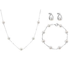 Evolution Group Zvýhodněná souprava stříbrných šperků Pavona 21033.1, 22015.1, 23008.1 (náhrdelník, náramek, náušnic