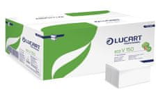Lucart Professional Ručníky "Easy", bílé, papírové, skládané Z/V, 2 vrstvé, 20 ks, 863062