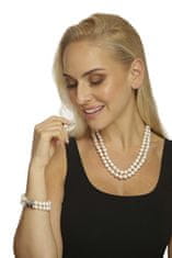 JwL Luxury Pearls Zvýhodněná perlová souprava šperků JL0598 a JL0656 (náramek, náhrdelník)