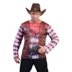 funny fashion Pánský kostým 3D tričko kovboj 54