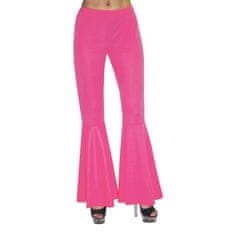 funny fashion Dámský kostým Zvonové kalhoty růžové 40-42