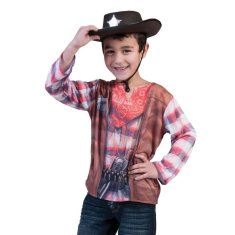 funny fashion Dětský kostým 3D tričko kovboj 116
