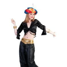 funny fashion Dámský kostým Břišní tanečnice černý top