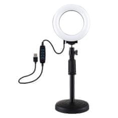 Puluz PU391 Selfie Ring kruhové LED světlo, černé