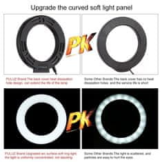 Puluz PU391 Selfie Ring kruhové LED světlo, černé