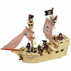 Kraftika Tidlo dřevěná pirátská loď