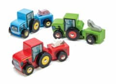 Le Toy Van Barevný traktor 1ks červená