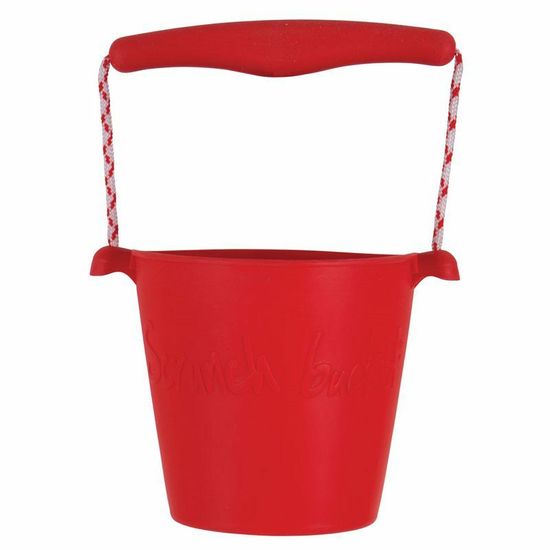 Scrunch Silikonový kbelíček červený