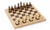 Šachy v dřevěném skládacím boxu