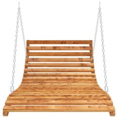 Vidaxl Houpací postel smrkové dřevo s teakovou úpravou 143x120x65 cm