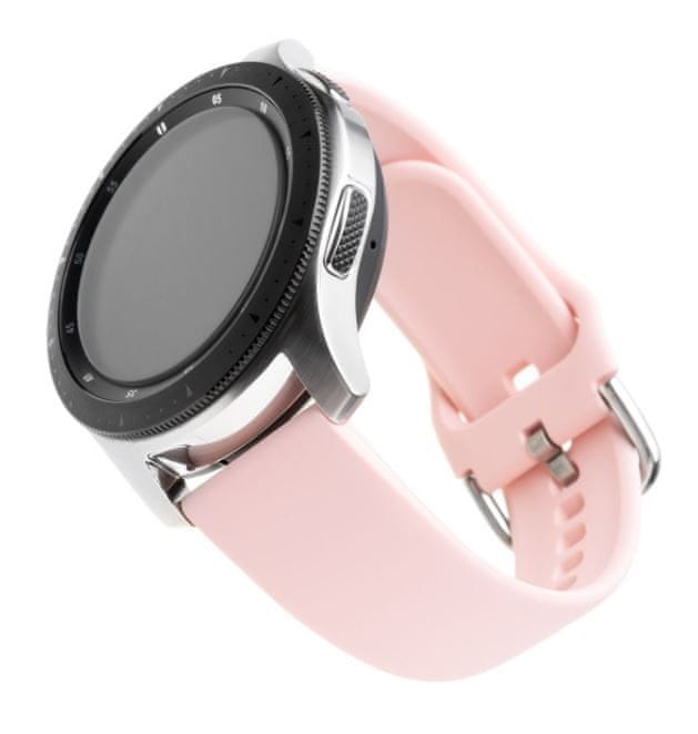 FIXED Silikonový řemínek Silicone Strap s šířkou 20mm pro smartwatch, růžový FIXSST-20MM-PI