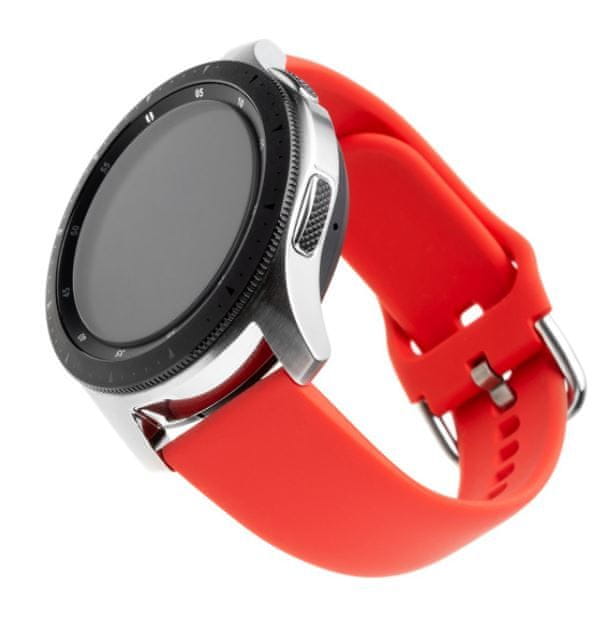 FIXED Silikonový řemínek Silicone Strap s šířkou 20mm pro smartwatch, červený FIXSST-20MM-RD