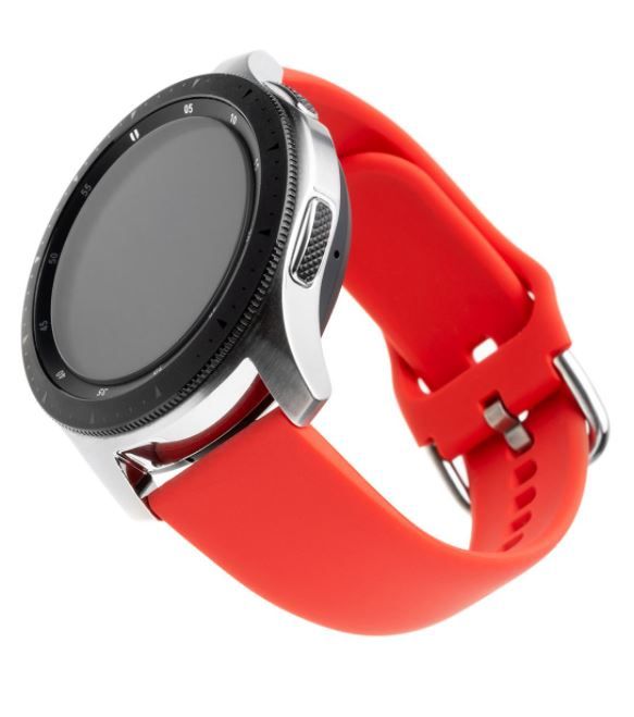 Levně FIXED Silikonový řemínek Silicone Strap s šířkou 22mm pro smartwatch, červený FIXSST-22MM-RD