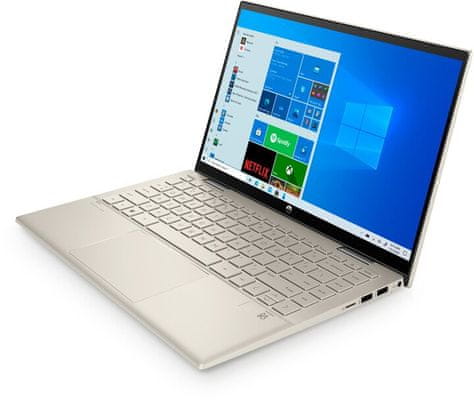 Multimediální hybridní konvertibilní notebook 2v1 HP Pavilion x360 14 palců IPS Full HD dotykový displej výkonný přenosný lehký