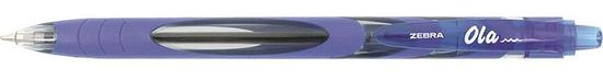 Zebra 13942 Kuličkové pero "OLA", modrá, 0,27 mm, stiskací mechanismus