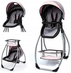 Bayer Design Jídelní židlička Trio růžová/šedá