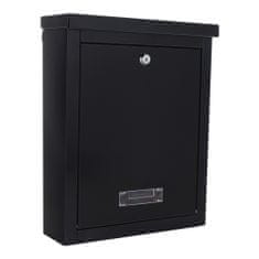 Rottner Brighton poštovní schránka černá | Cylindrický zámek | 31 x 40 x 13.5 cm
