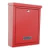 Rottner Brighton poštovní schránka červená | Cylindrický zámek | 31 x 40 x 13.5 cm