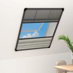 Greatstore Plisovaná okenní síť proti hmyzu se zástěnou hliník 60x80 cm