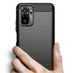 IZMAEL Pouzdro Carbon Bush TPU pre Xiaomi Redmi Note 10 5G - Černá KP10696