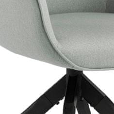 Design Scandinavia Jídelní židle Aura, tkanina, světle šedá