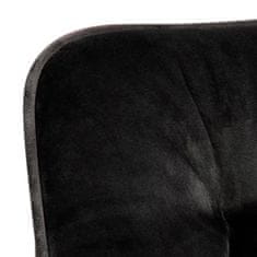 Design Scandinavia Jídelní židle Brooke (SET 2ks), samet, tmavě šedá