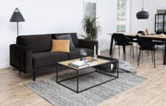 Design Scandinavia Jídelní židle Lima (SET 2ks), tkanina, černá