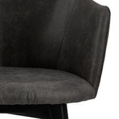Design Scandinavia Jídelní židle Bella (SET 2ks), tkanina, antracitová