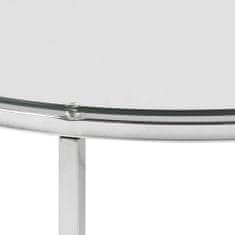 Design Scandinavia Konferenční stolek Cross, 55 cm, čirá