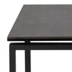 Design Scandinavia Konferenční stolek Katrine (SADA 3ks), 55 cm, černá