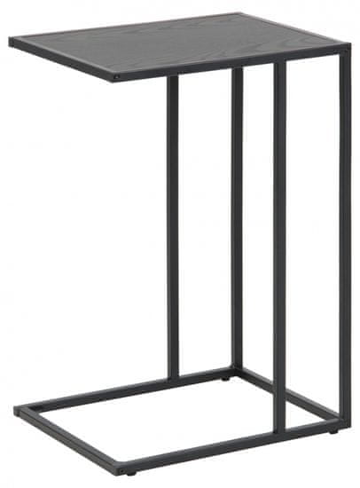 Design Scandinavia Odkládací stolek Seaford, 63 cm, černá